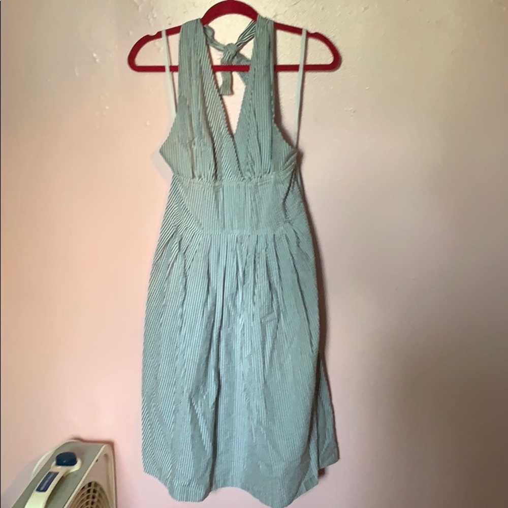 Seersucker halter dress size 10!